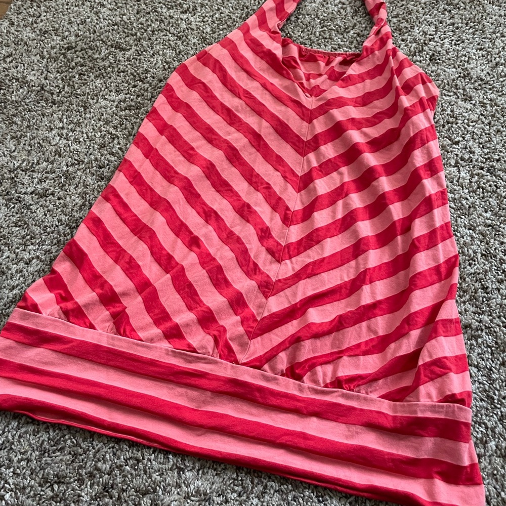 Ella Moss Striped Halter Top-Large